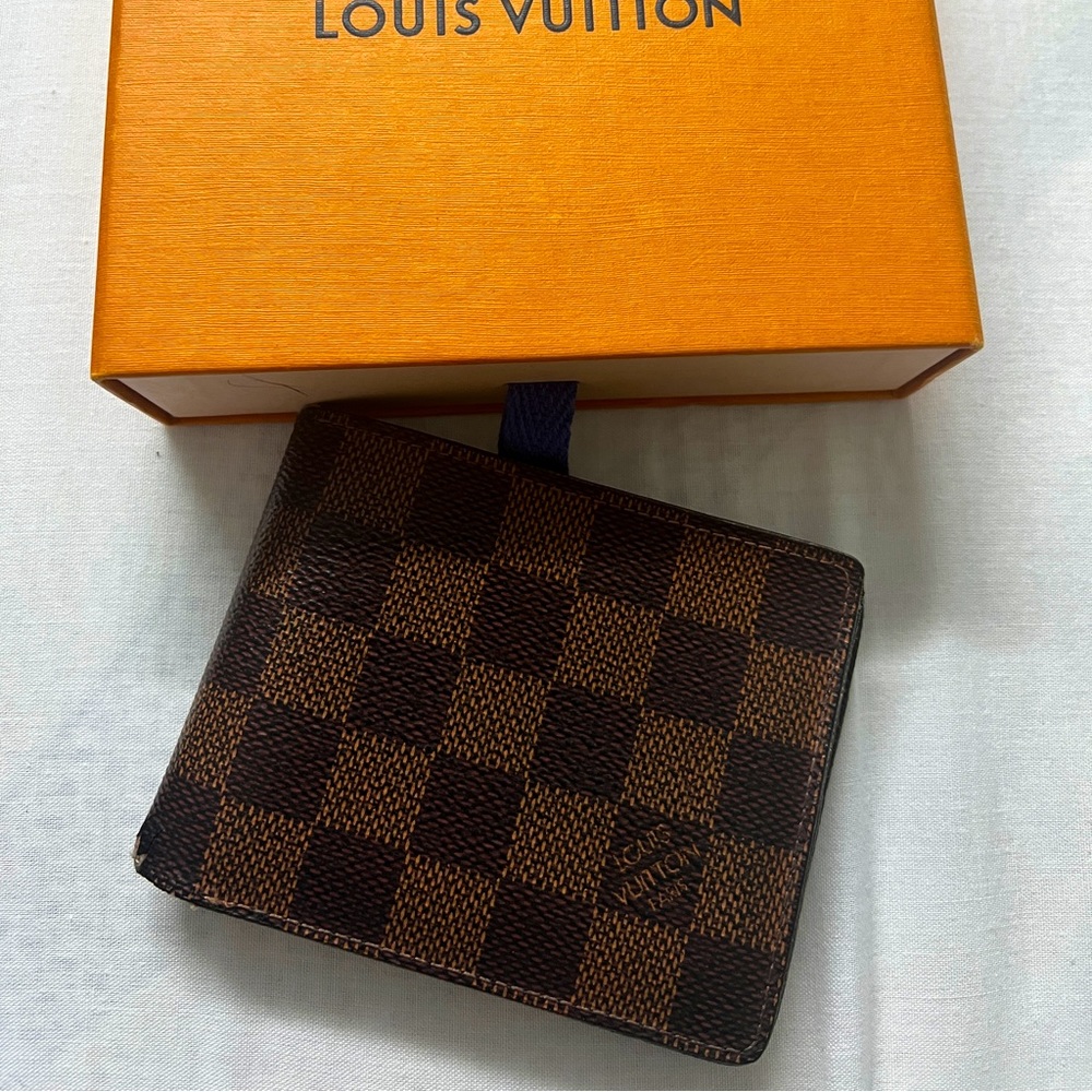Louis Vuitton Slender Damier Graphite Portefeuille Multiple Bifold Authentic